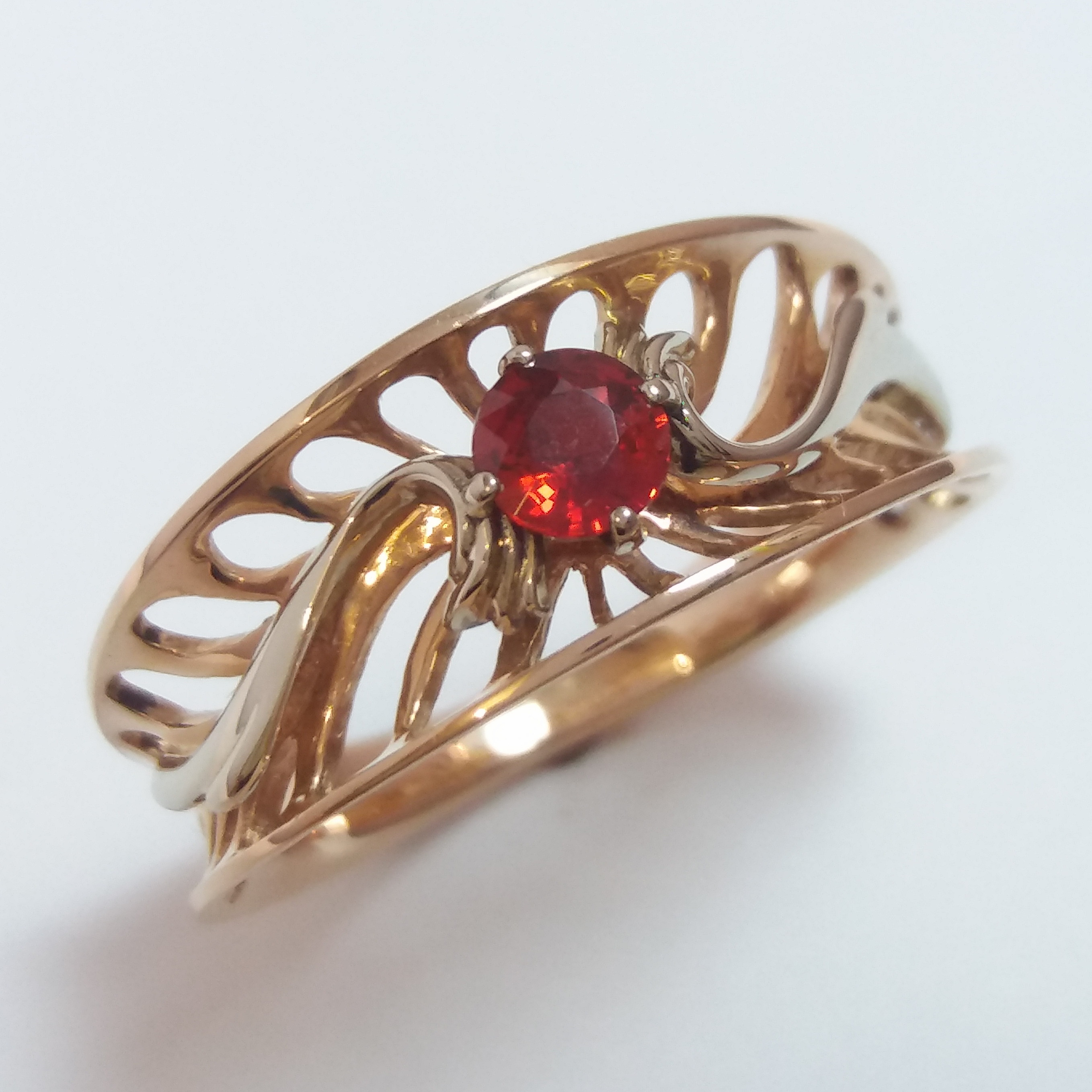 14K GOLD RING GENUINE SAPPHIRE