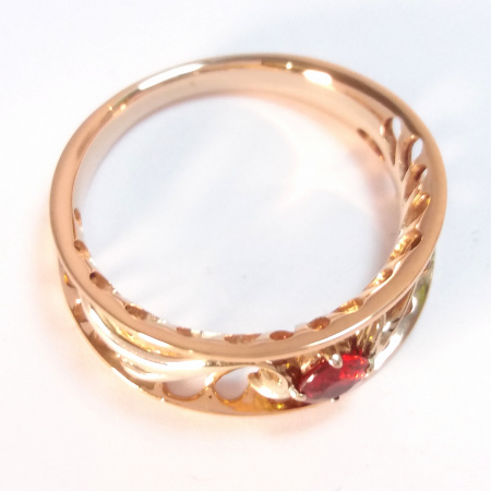 14K GOLD RING GENUINE SAPPHIRE